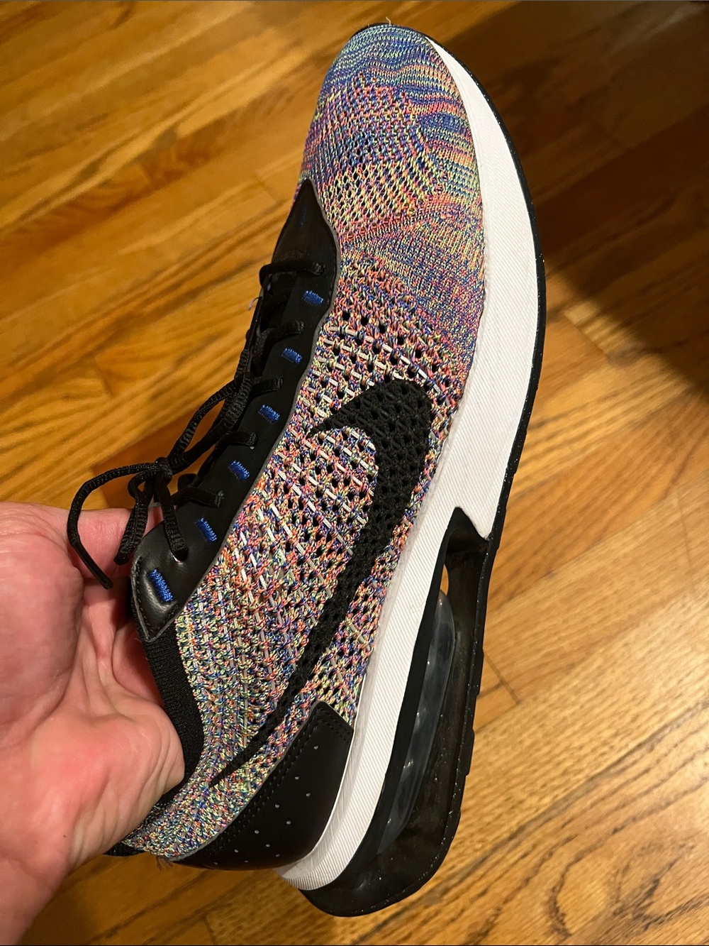 Nike Multicolor Knit Sneakers with Black Accents Size 12 M - Picture 7 of 12